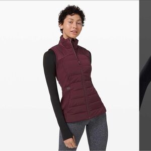Lululemon Athletica Dark Red Puffer Vest